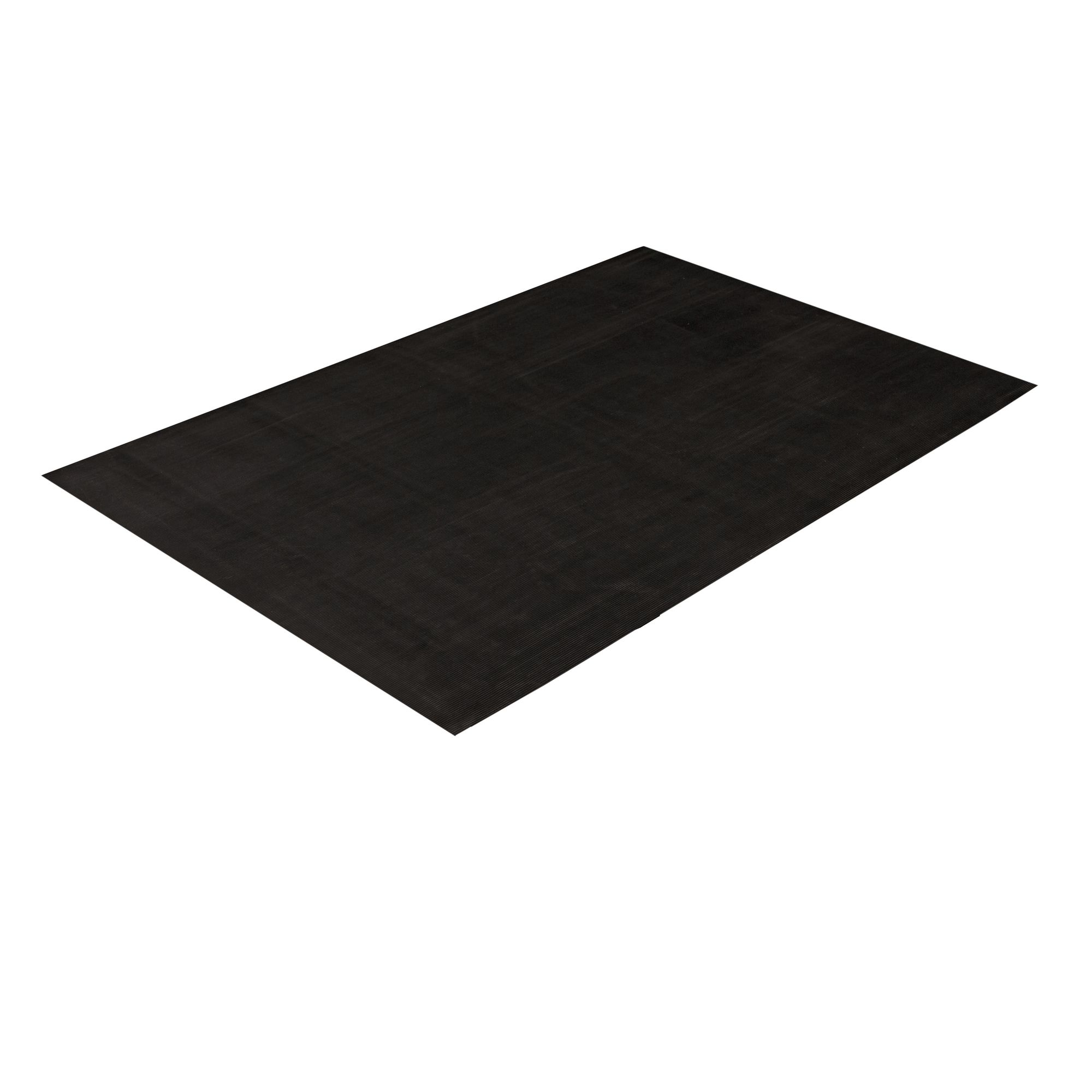 Crown Matting Technologies, Corrugated Rubber Runner 2ft.x75ft. Black, Width 24 in, Length 900 in, Thickness 1/8 in, Model# CRR1824BK